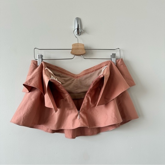 Rebecca Taylor-Pink Clay Ruffle Crop Top (Size:4) - Picture 7 of 10